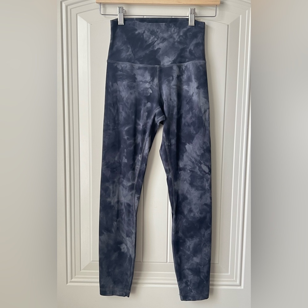 Lululemon Align Diamond Dye Graphite Grey Leggings Size 4 Super High Rise Nulu - Picture 4 of 11
